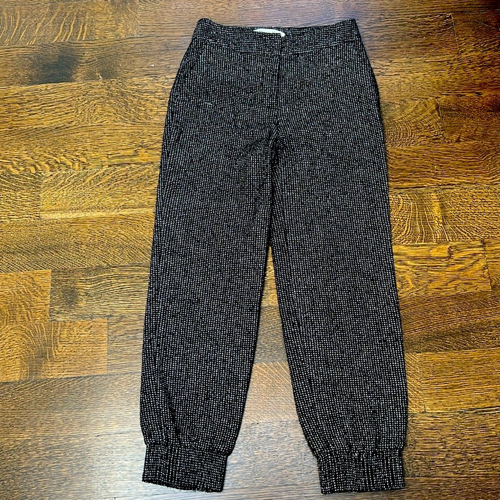 Veronica Beard black sparkly jogger pants.  Size 0